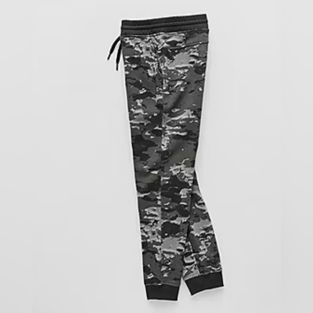 Xersion Boys Cuffed Mid Rise Regular Fit Fleece Jogger Pant in black camo sz xl - Picture 3 of 4